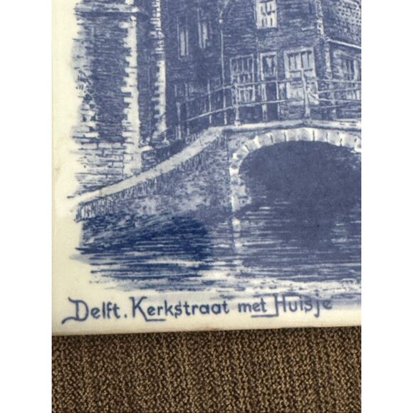 Delft Kerkstroot met Huisje  Ceramic Tile Holland - Picture 2 of 7